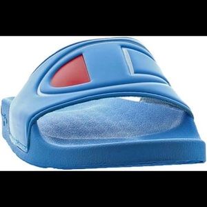 Women’s Blue Champion Slide Sandals